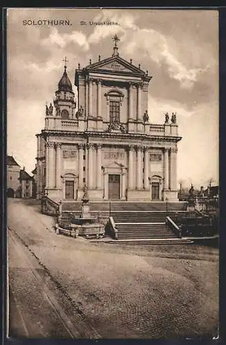 AK Solothurn, Blick auf die St. Ursuskirche