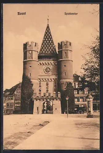 AK Basel, Blick zum Spalentor