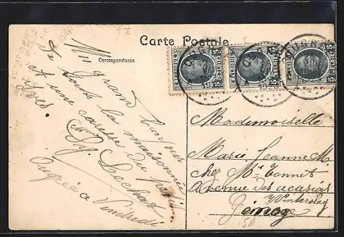 AK Vaux-sous-Chèvremont, Vue générale de la montagne