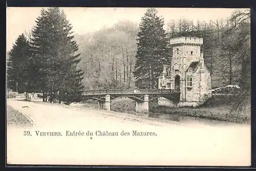 AK Verviers, Entrée du Chateau des Mazures
