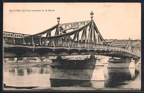 AK Seraing, Le Pont suspendu et la Meuse