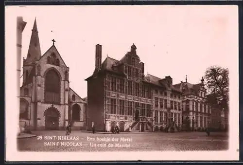 AK Saint Nicolas, Un coin du Marché