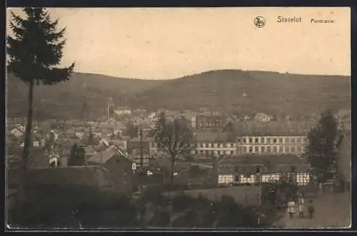 AK Stavelot, Panorama mit Kindern