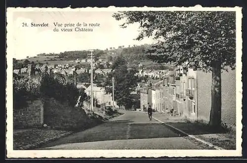 AK Stavelot, Vue prise de la route du vieux Château