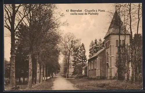 AK Stavelot, Chapelle à Masta vieille route de Malmédy