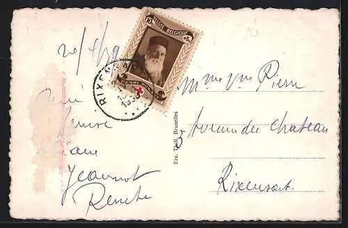 AK Saint Nicolas, Panorama et Grand`Place, Vue prise en avion