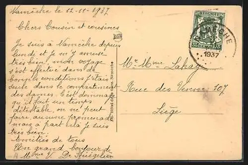 AK Samson, Vallée de la Meuse, Square et Monument