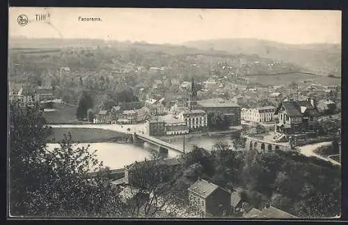 AK Tilff, Panorama mit Brücke