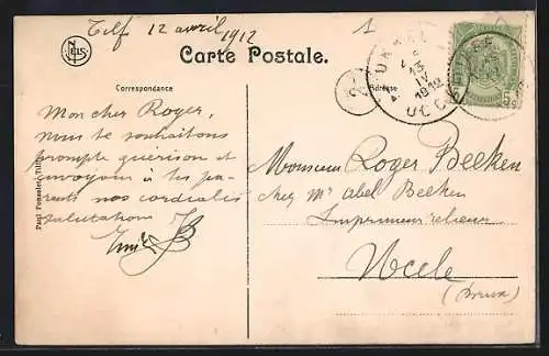 AK Tilff, Panorama mit Brücke