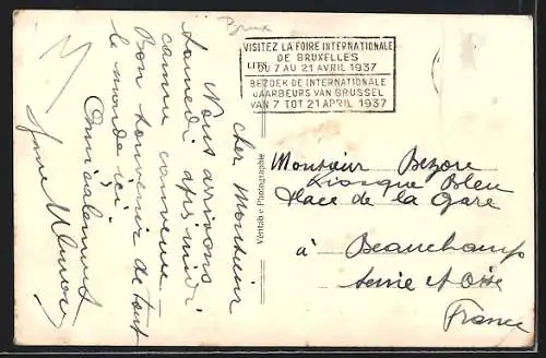 AK Bruxelles, Coin des boulevards d`Ypres et de Dixmude