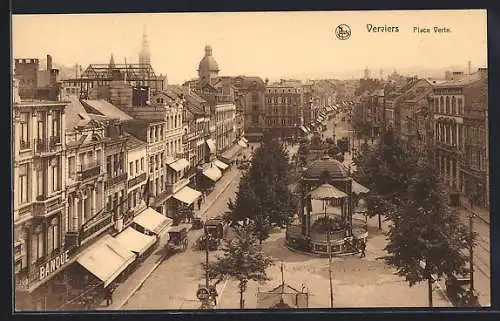 AK Verviers, Place Verte, Pavillon