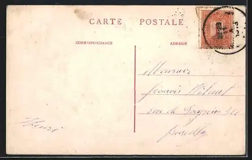 AK Verviers, Place Verte et rue Crapaurue