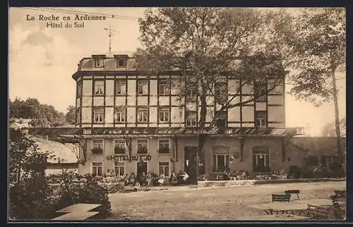AK La Roche en Ardennes, Hôtel du Sud J. B. Brasseur-Lambert
