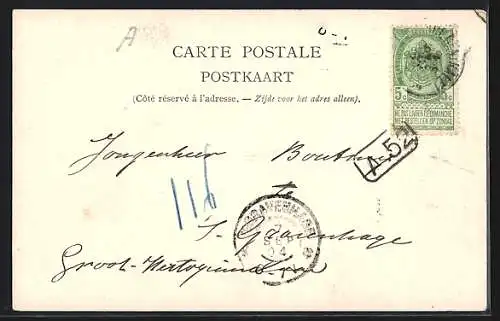 AK Anvers, Place et Statue Léopold I.