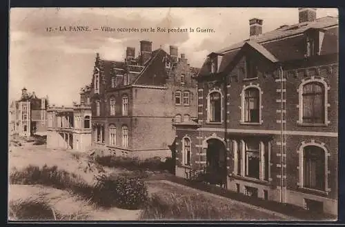 AK La Panne, Villas occupées par le Roi pendant la Guerre