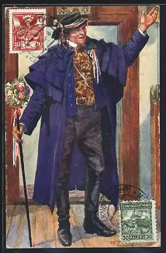 AK Egerländer in Tracht