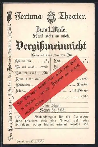 AK Vergissmeinnicht, Aufforderung zur Antwort an Schreibfaule