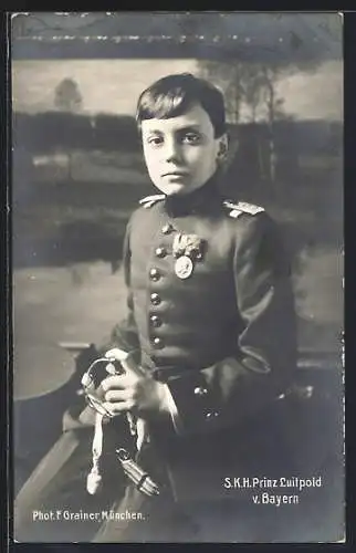 AK Portrait von Prinzregent Luitpold v. Bayern in Uniform