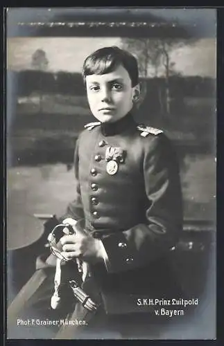 AK Erbprinz Luitpold von Bayern in Uniform