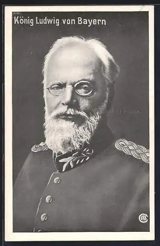 AK Portrait König Ludwig von Bayern in Uniform