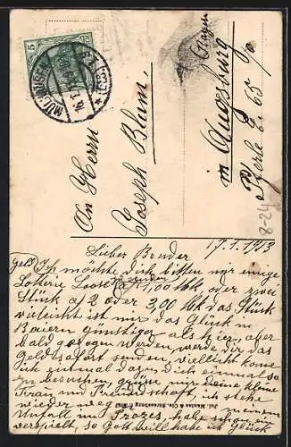AK Vornehmes Variete- und Possen-Ensemble Wien-Berlin, Husaren-Uniformen