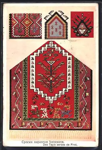 AK Des Tapis serbes de Pirot, Teppich