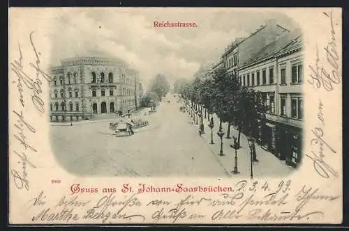 AK St. Johann-Saarbrücken, Gebäude an der Reichsstrasse
