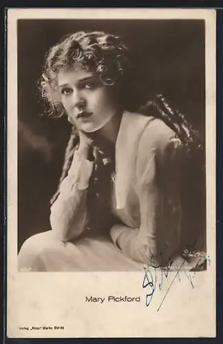 AK Schauspielerin Mary Pickford im Kostüm einer Filmrolle