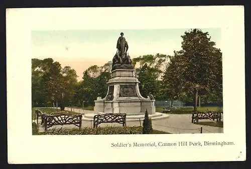 AK Birmingham, Soldier`s Memorial, Cannon Hill Park