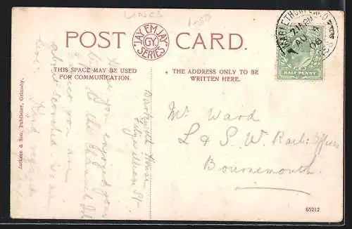 AK Mablethorpe, The Sands, High Street, the Sandhills, the Church, the sea