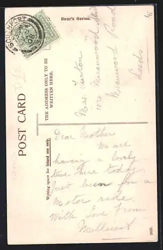 AK Southport, Queens Monument