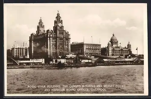 AK Liverpool, Royal Liver Building, the Cunard Building and Mersey Dock