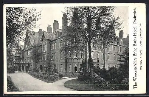 AK Droitwich, The Worcestershire Brine Baths Hotel, Hotel Front and Grounds