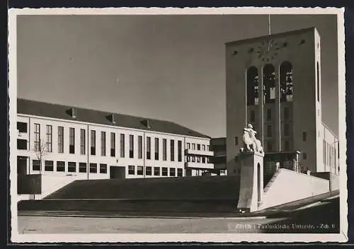 AK Zürich, Die Pauluskirche in der Unterstrasse