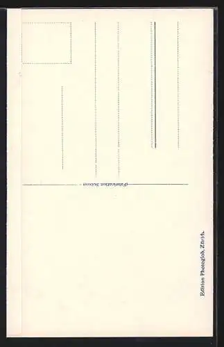 AK Tiefenkastel, Ortsansicht gegen den Berg