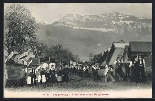 AK Toggenburg, Brautfuder eines Bergbauern