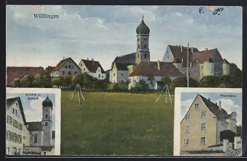AK Wülflingen, Pfarrhaus, Kirche und Schule