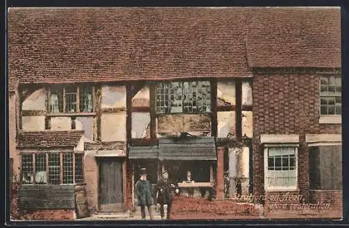 AK Stratford on Avon, Shakespeare`s House before Restoration