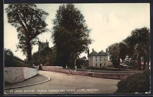 AK Pewsey, St. John Baptist Parish Church an d Manor House