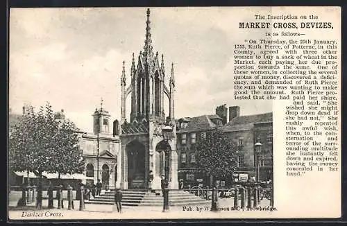 AK Devizes, Market Cross and Inscription