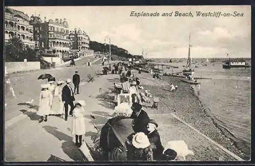 AK Westcliff-on-Sea, Esplanade and Beach