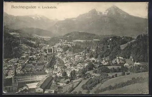 AK Berchtesgaden, Gesamtansicht vom Lockstein