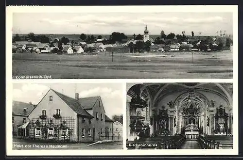 AK Konnersreuth /Opf., Haus der Therese Neumann, Kircheninneres