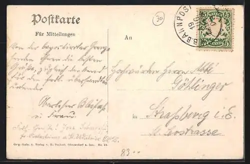 AK Niederaudorf, Kloster Reisach mit Spitzstein