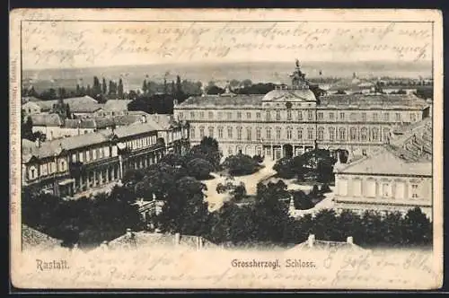 AK Rastatt, Ansicht vom Grossherzogl. Schloss
