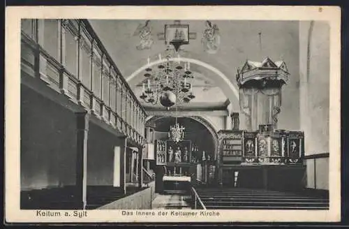 AK Keitum /Sylt, Das Innere der Kirche