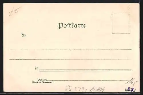 Künstler-AK Fritz Bergen: Hohenschwangau, König Ludwig II. von Bayern beim Winterspaziergang