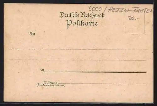 Lithographie Hessens Fürsten, I. Die Landgrafen von Gesamt-Hesen