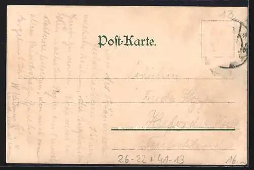 Künstler-Lithographie Zeno Diemer: Lindau, österr. Bodensee-Dampfer Maria Theresia verlässt im Föhnsturm den Hafen