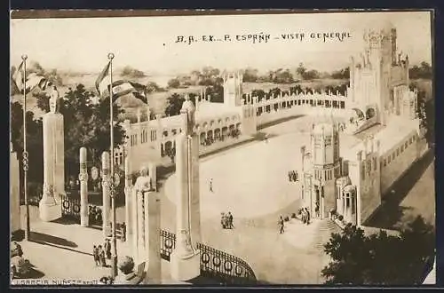 Künstler-AK Buenos Aires, Exposición Pabellones de Espana, Vista General